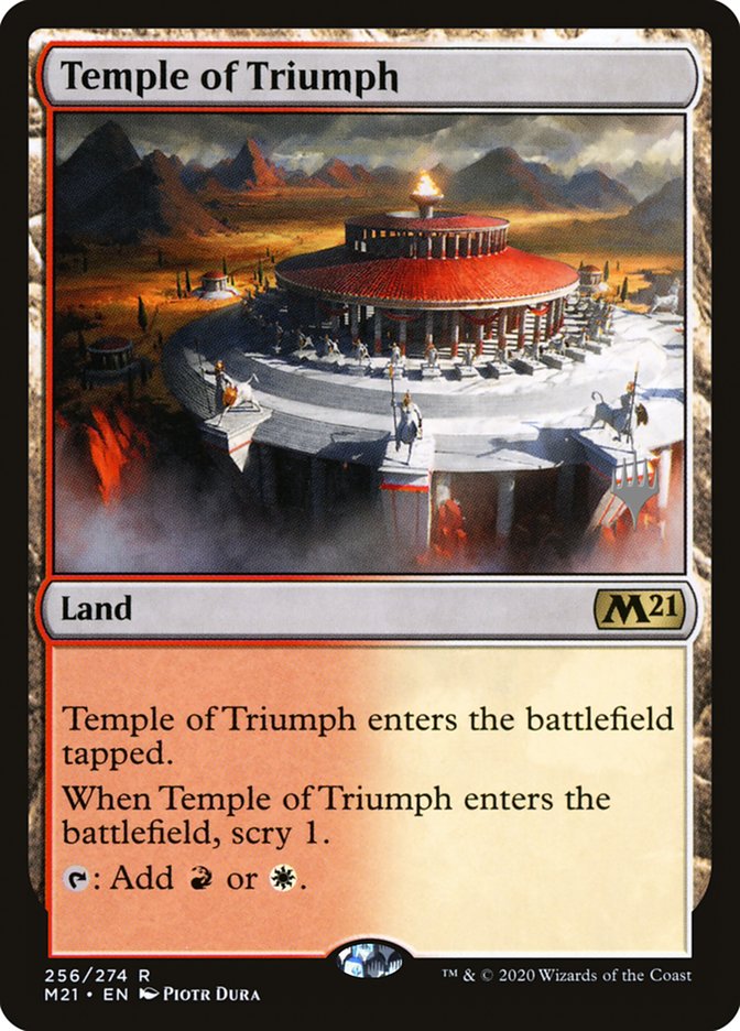 Temple of Triumph (Promo Pack) [Core Set 2021 Promos] | Kessel Run Games Inc. 