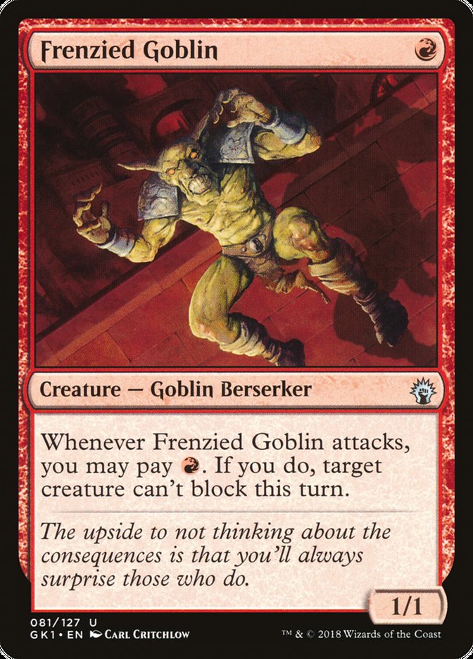 Frenzied Goblin [Guilds of Ravnica Guild Kit] | Kessel Run Games Inc. 