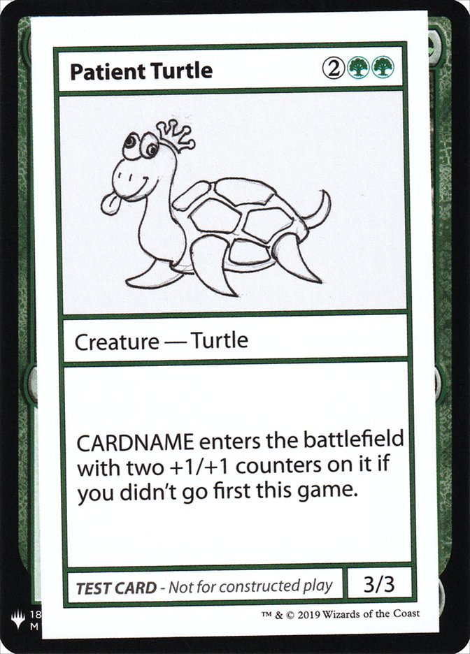 Patient Turtle [Mystery Booster Playtest Cards] | Kessel Run Games Inc. 