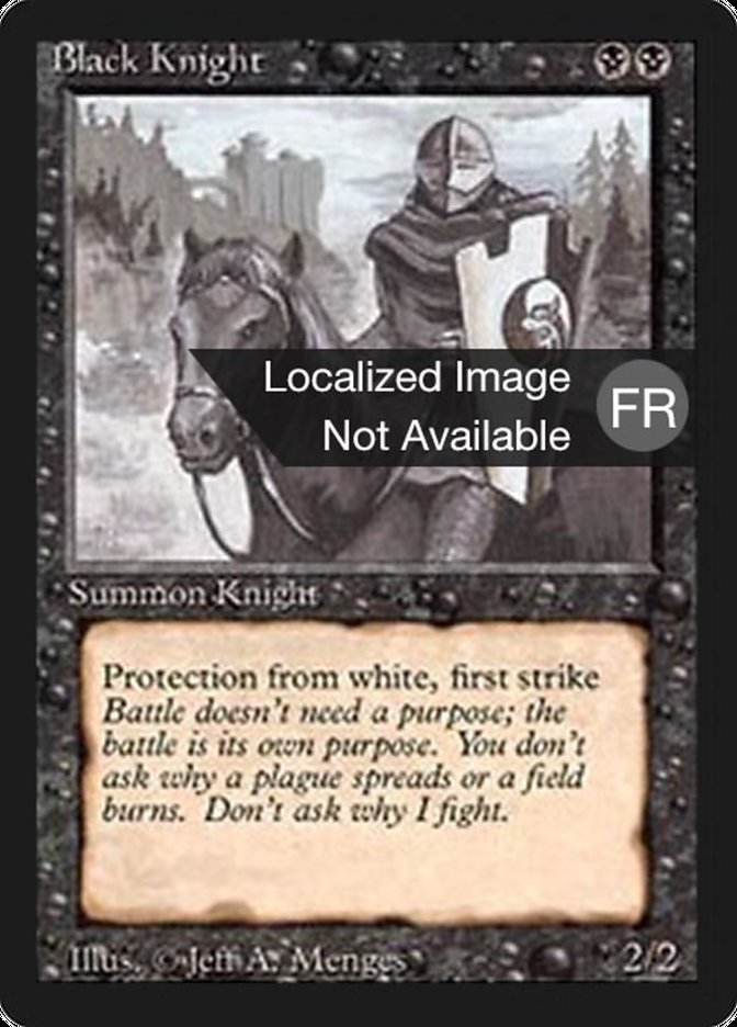 Black Knight [Foreign Black Border] | Kessel Run Games Inc. 