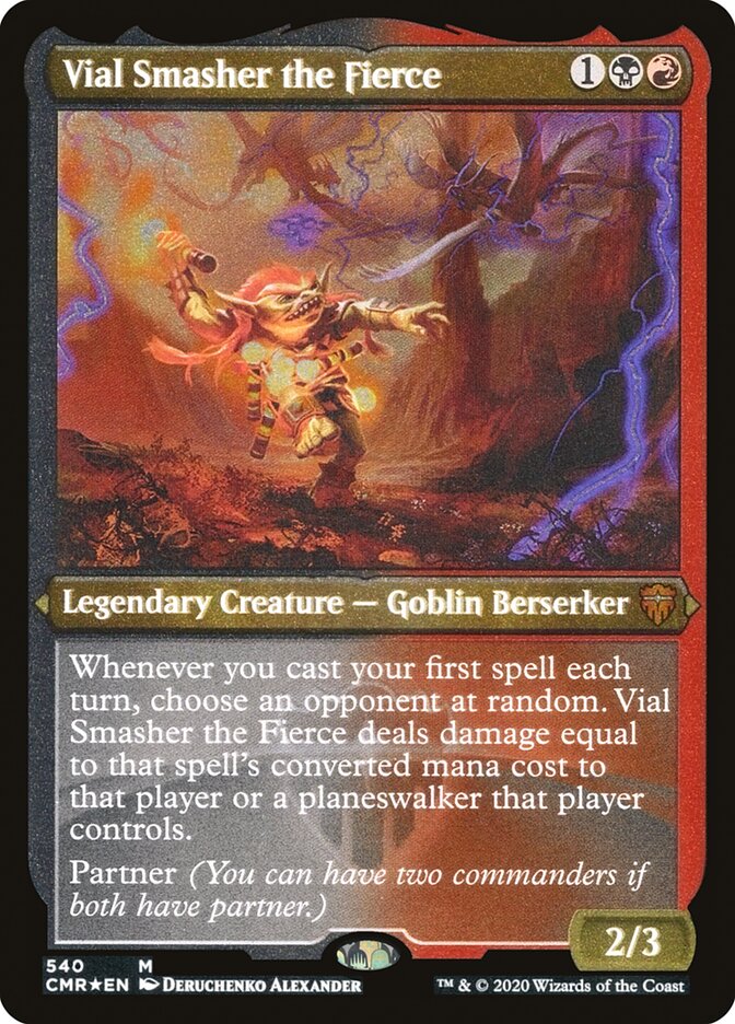 Vial Smasher the Fierce (Etched) [Commander Legends] | Kessel Run Games Inc. 