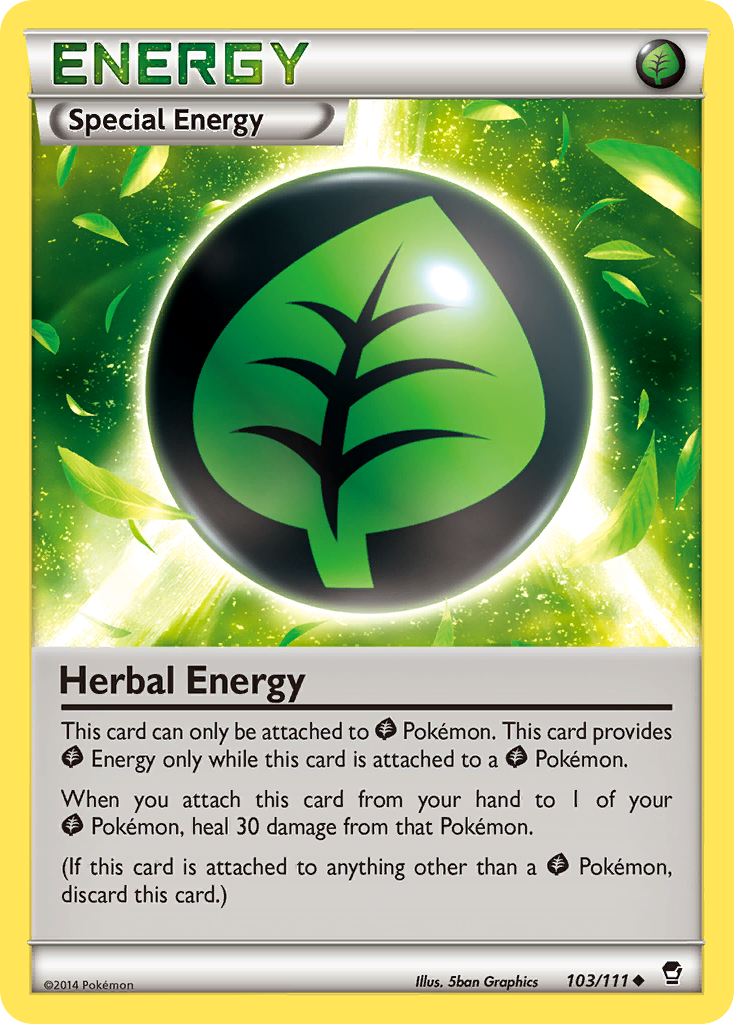 Herbal Energy (103/111) [XY: Furious Fists] | Kessel Run Games Inc. 