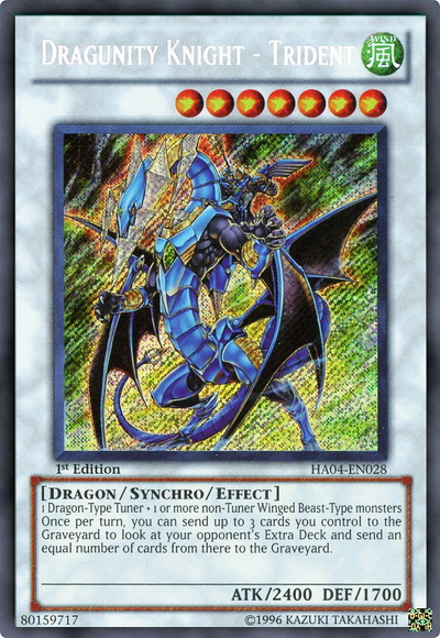 Dragunity Knight - Trident [HA04-EN028] Secret Rare | Kessel Run Games Inc. 