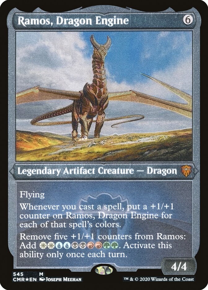 Ramos, Dragon Engine (Etched) [Commander Legends] | Kessel Run Games Inc. 