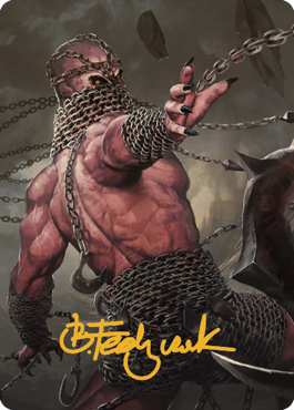 Chain Devil Art Card (Gold-Stamped Signature) [Commander Legends: Battle for Baldur's Gate Art Series] | Kessel Run Games Inc. 