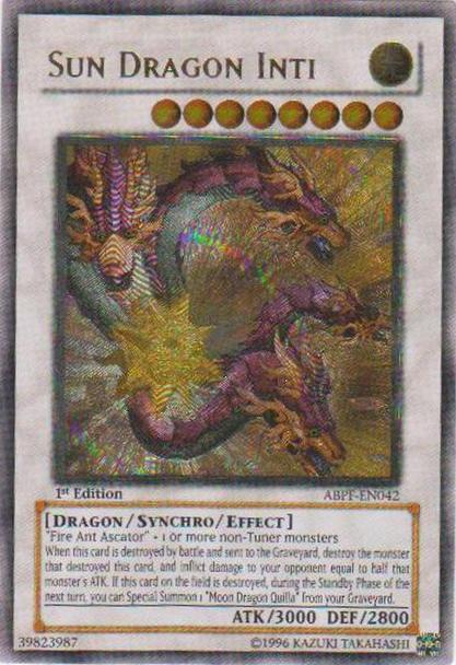 Sun Dragon Inti [ABPF-EN042] Ultimate Rare | Kessel Run Games Inc. 