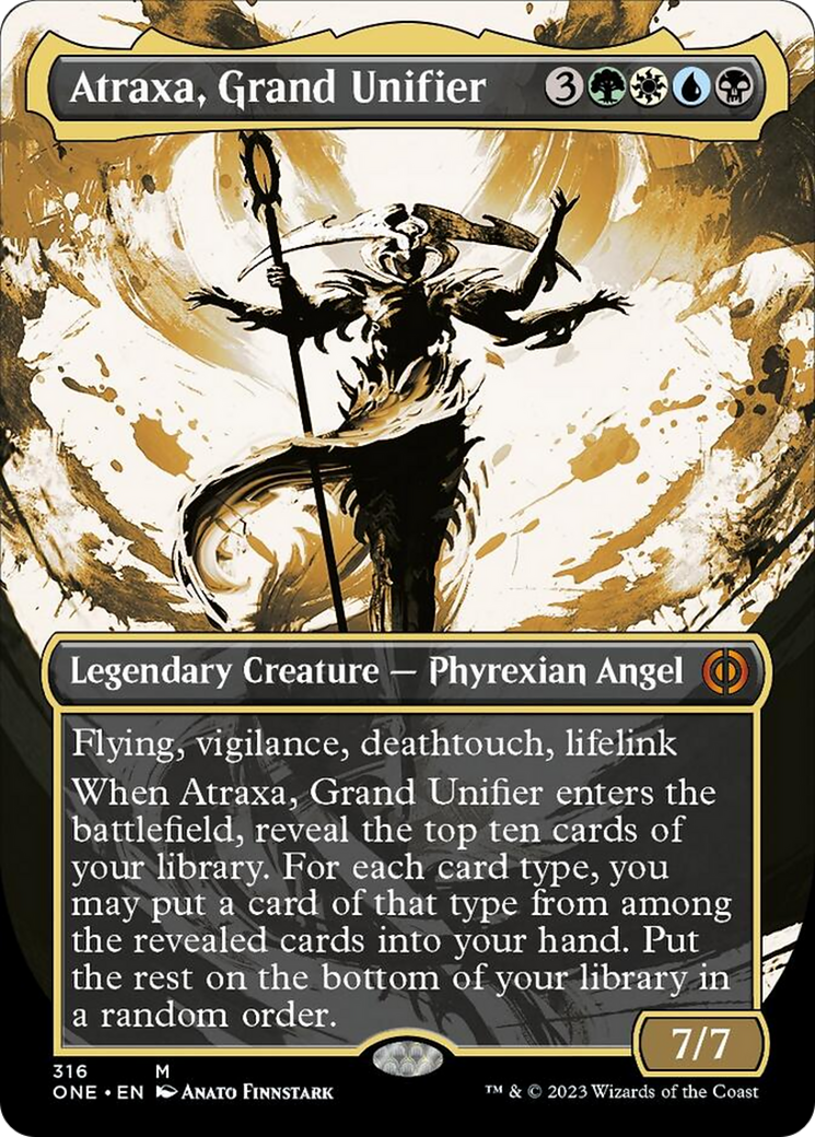 Atraxa, Grand Unifier (Borderless Ichor) [Phyrexia: All Will Be One] | Kessel Run Games Inc. 
