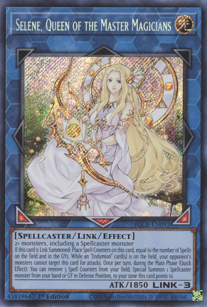 Selene, Queen of the Master Magicians [BLCR-EN092] Secret Rare | Kessel Run Games Inc. 