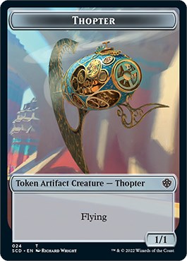 Cat Bird // Thopter Double-Sided Token [Starter Commander Decks] | Kessel Run Games Inc. 