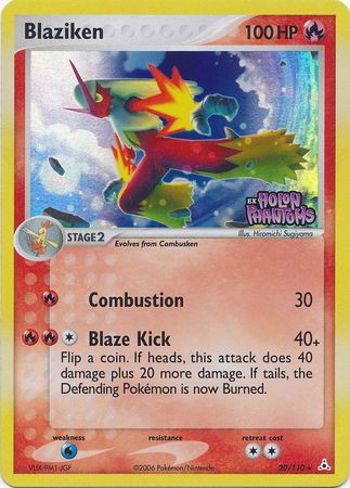 Blaziken (20/110) (Stamped) [EX: Holon Phantoms] | Kessel Run Games Inc. 