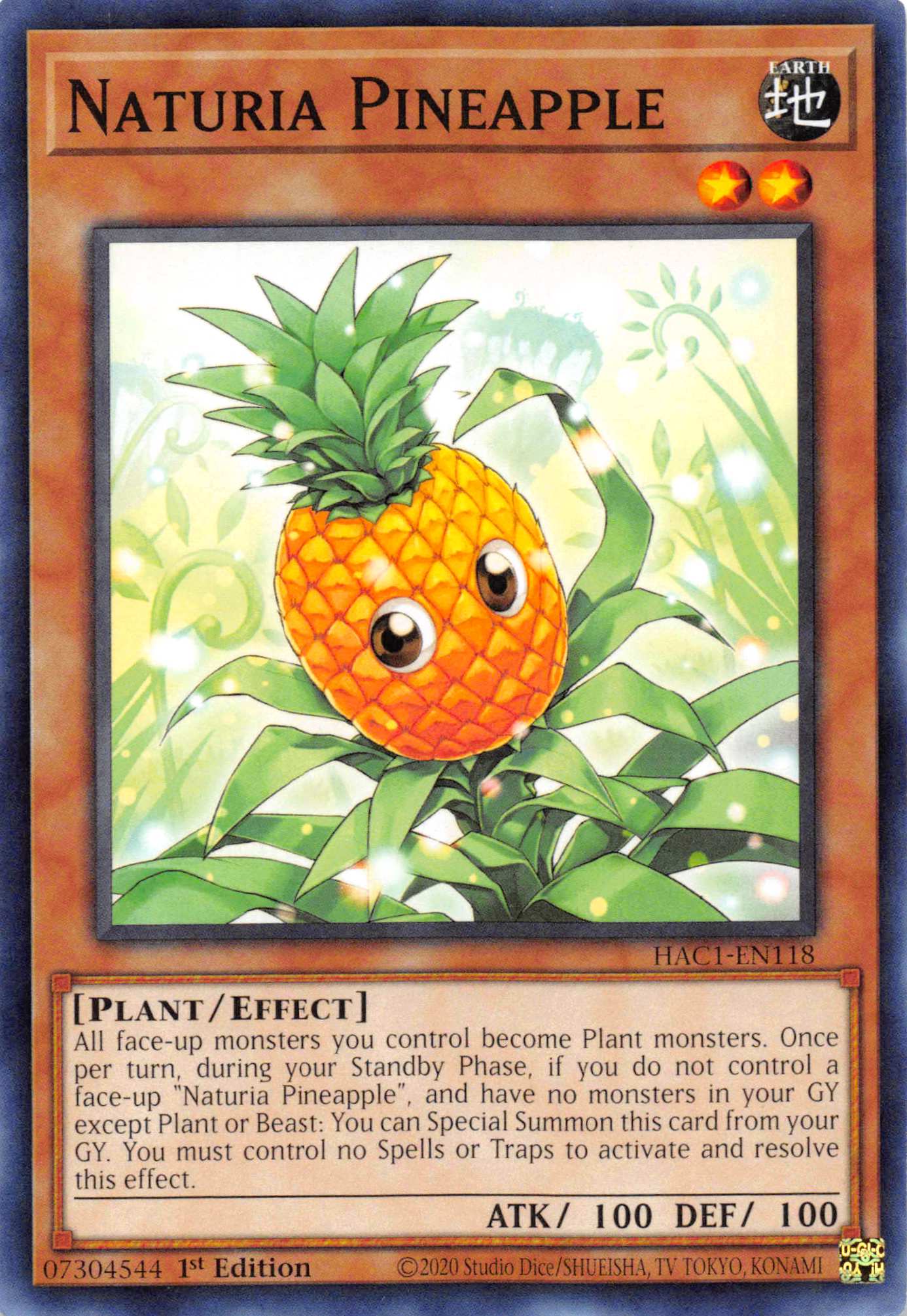 Naturia Pineapple [HAC1-EN118] Common | Kessel Run Games Inc. 