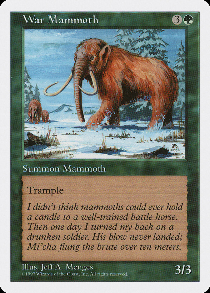 War Mammoth [Fifth Edition] | Kessel Run Games Inc. 