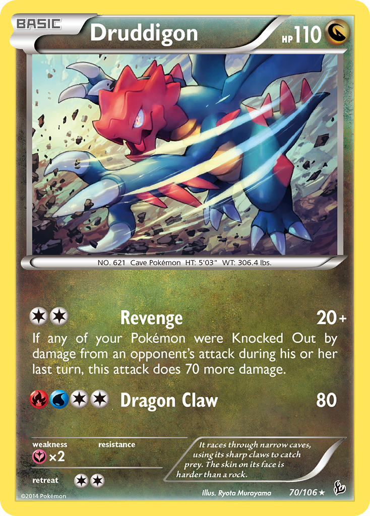 Druddigon (70/106) [XY: Flashfire] | Kessel Run Games Inc. 