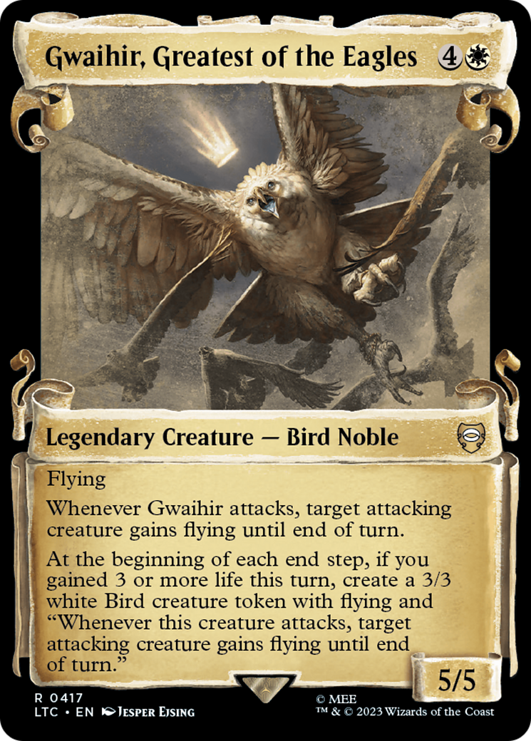 Gwaihir, Greatest of the Eagles [The Lord of the Rings: Tales of Middle-Earth Commander Showcase Scrolls] | Kessel Run Games Inc. 