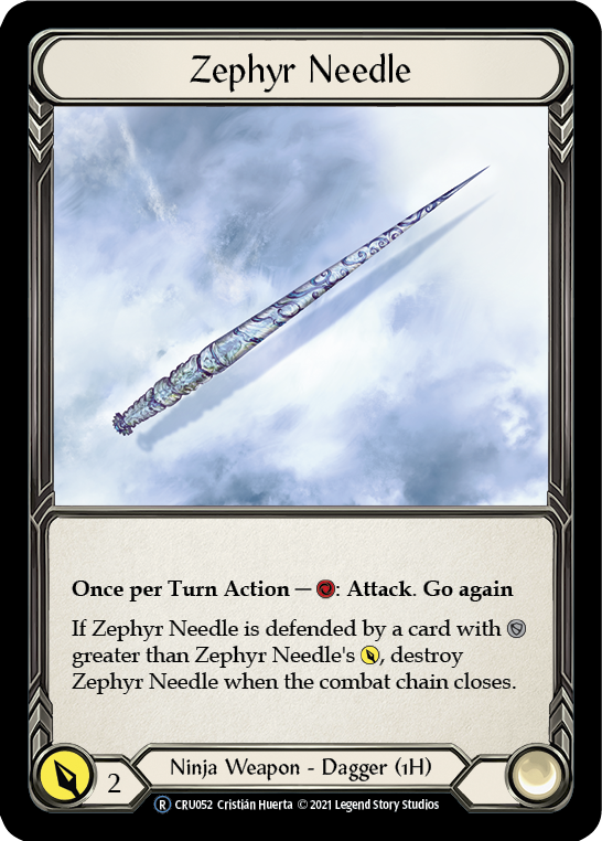 Zephyr Needle [U-CRU052] (Crucible of War Unlimited)  Unlimited Rainbow Foil | Kessel Run Games Inc. 