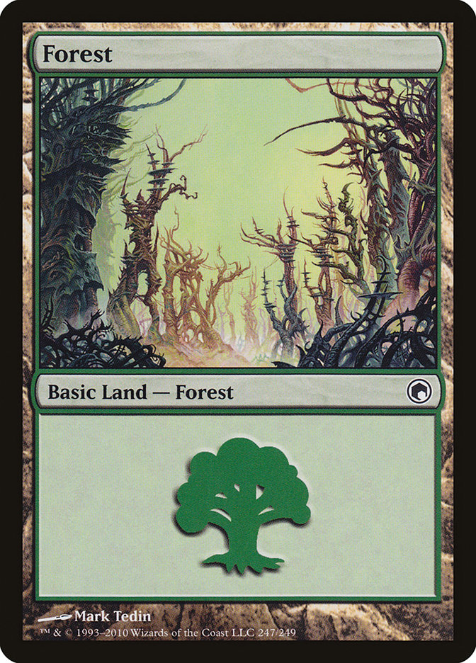 Forest (247) [Scars of Mirrodin] | Kessel Run Games Inc. 