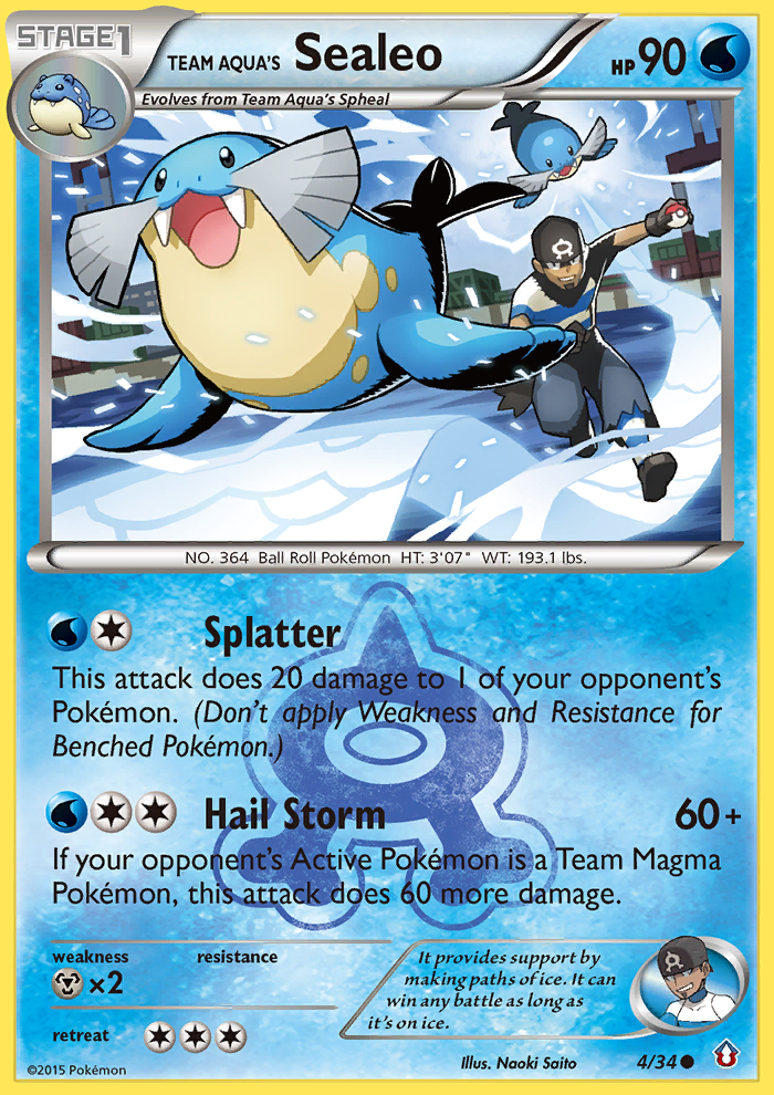 Team Aqua's Sealeo (4/34) [XY: Double Crisis] | Kessel Run Games Inc. 