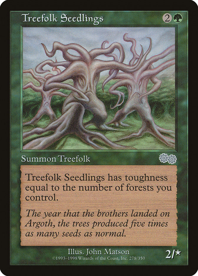 Treefolk Seedlings [Urza's Saga] | Kessel Run Games Inc. 