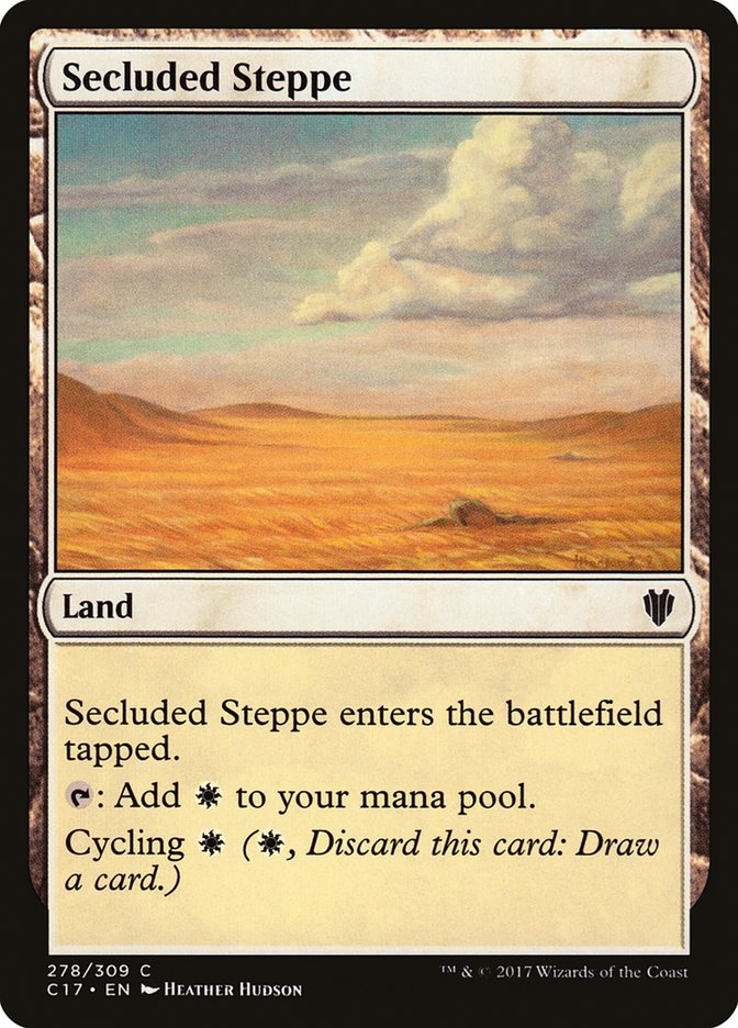 Secluded Steppe [Commander 2017] | Kessel Run Games Inc. 