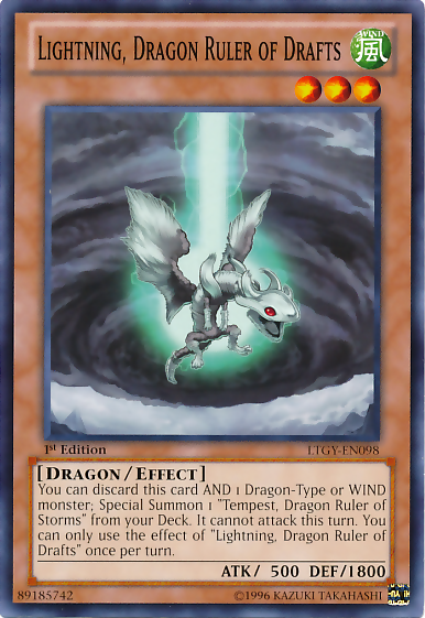 Lightning, Dragon Ruler of Drafts [LTGY-EN098] Common | Kessel Run Games Inc. 