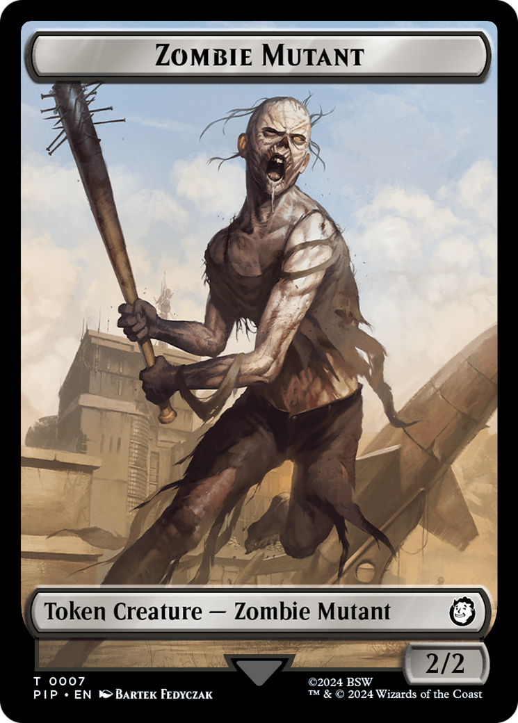 Energy Reserve // Zombie Mutant Double-Sided Token [Fallout Tokens] | Kessel Run Games Inc. 