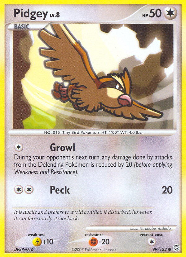 Pidgey (99/132) [Diamond & Pearl: Secret Wonders] | Kessel Run Games Inc. 