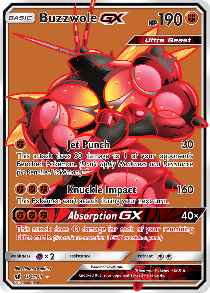 Buzzwole GX (104/111) [Sun & Moon: Crimson Invasion] | Kessel Run Games Inc. 