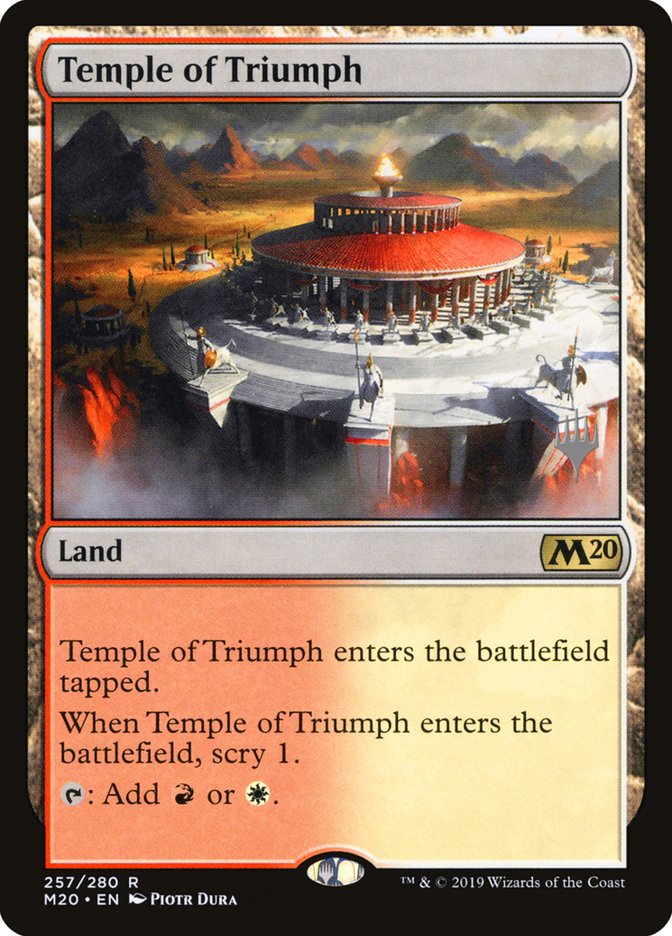 Temple of Triumph (Promo Pack) [Core Set 2020 Promos] | Kessel Run Games Inc. 