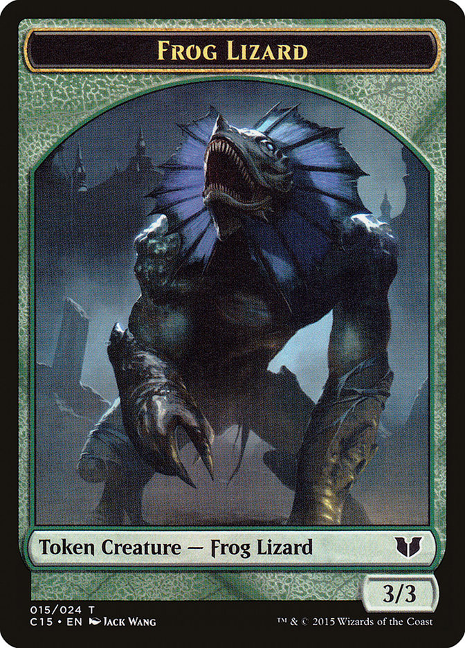 Frog Lizard Token [Commander 2015 Tokens] | Kessel Run Games Inc. 