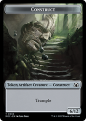 Phyrexian Golem // Construct Double-Sided Token [March of the Machine Commander Tokens] | Kessel Run Games Inc. 