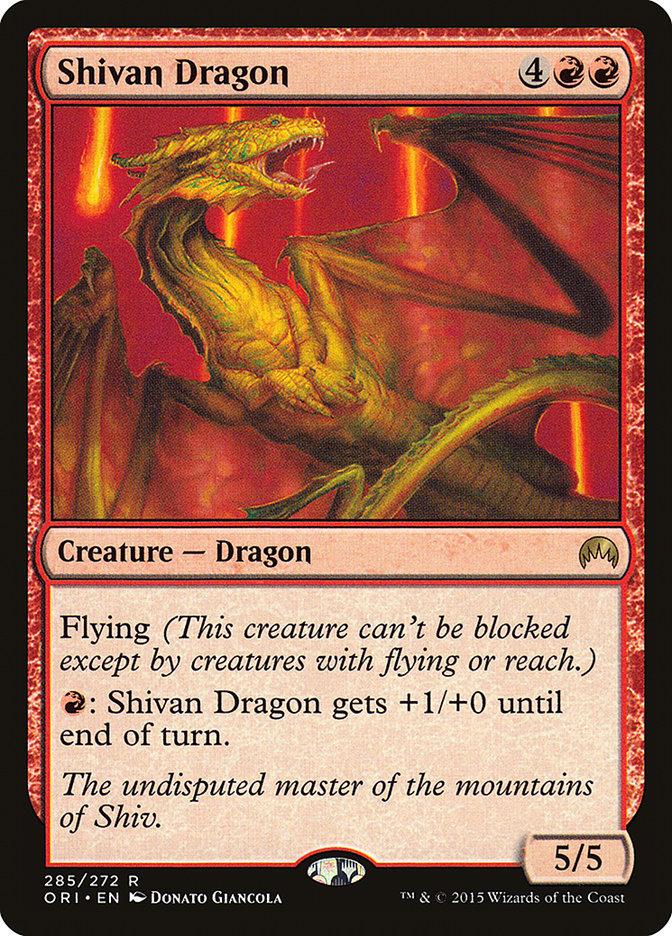 Shivan Dragon [Magic Origins] | Kessel Run Games Inc. 