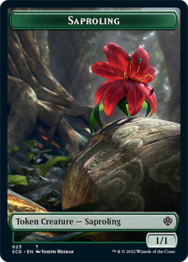 Saproling // Cat Double-Sided Token [Starter Commander Decks] | Kessel Run Games Inc. 