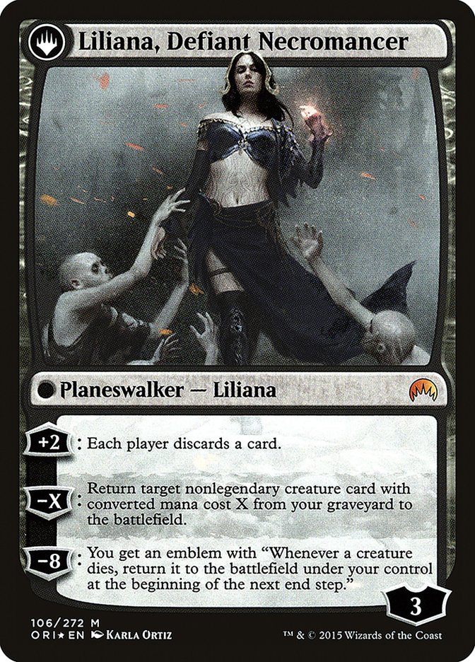 Liliana, Heretical Healer // Liliana, Defiant Necromancer [Magic Origins Prerelease Promos] | Kessel Run Games Inc. 
