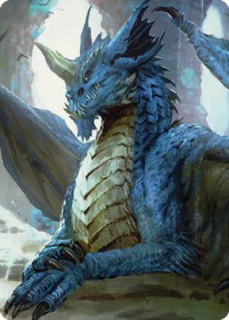 Young Blue Dragon Art Card [Commander Legends: Battle for Baldur's Gate Art Series] | Kessel Run Games Inc. 