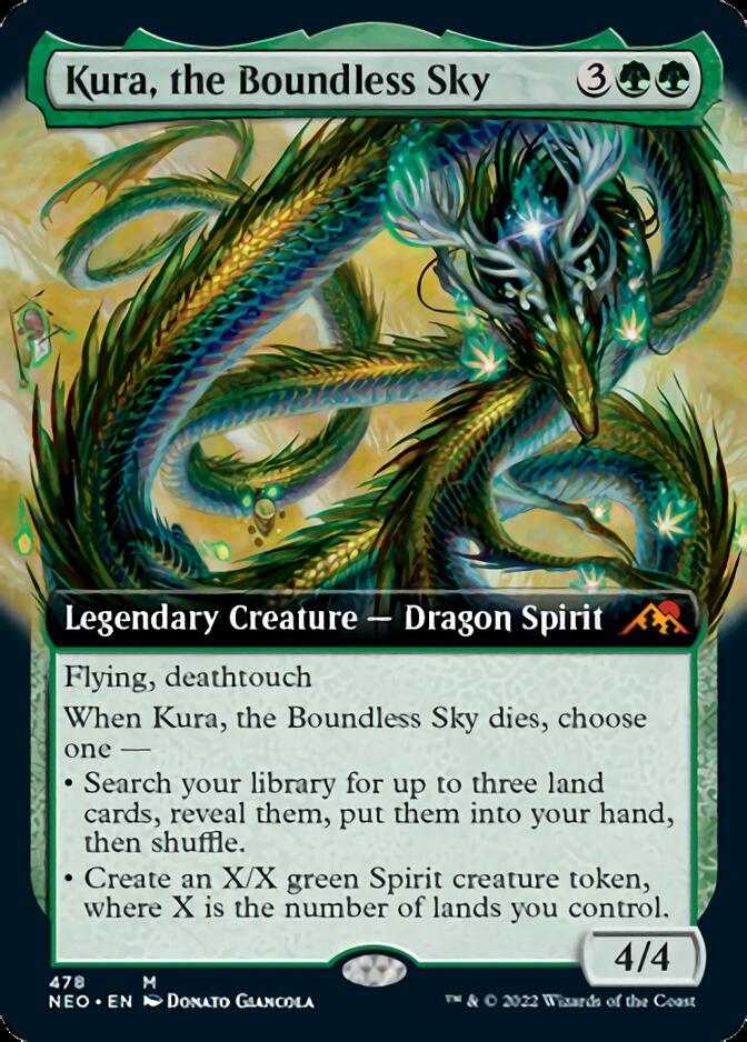Kura, the Boundless Sky (Extended Art) [Kamigawa: Neon Dynasty] | Kessel Run Games Inc. 