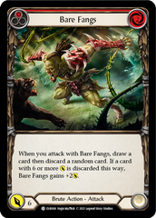 Bare Fangs (Red) [EVR008] (Everfest)  1st Edition Rainbow Foil | Kessel Run Games Inc. 