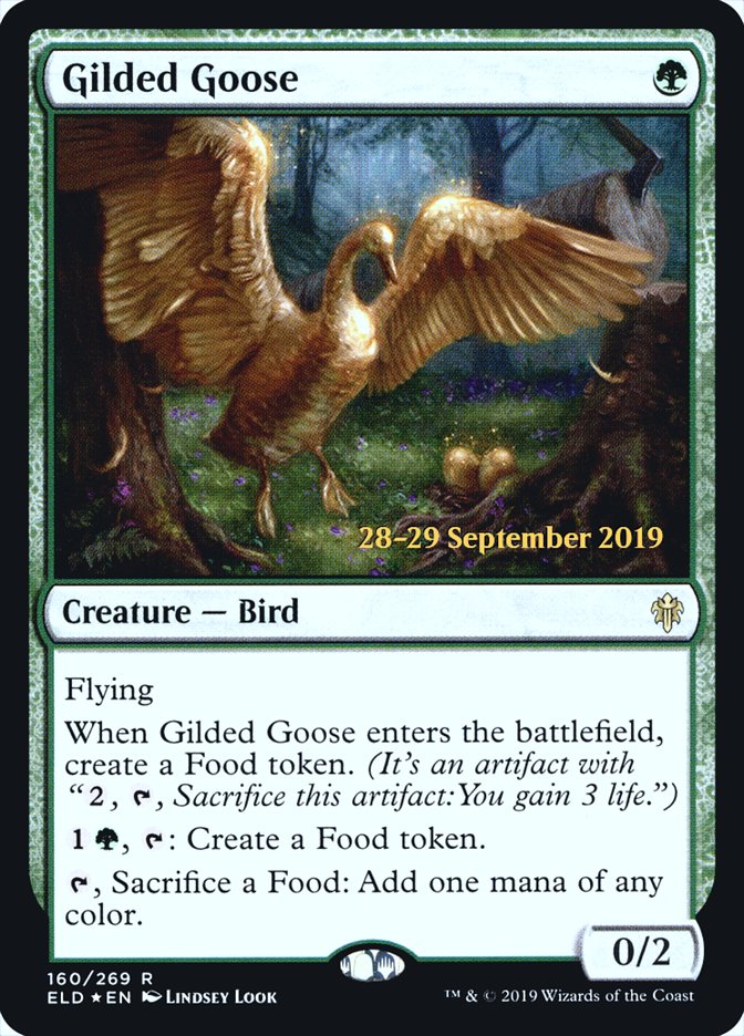 Gilded Goose [Throne of Eldraine Prerelease Promos] | Kessel Run Games Inc. 