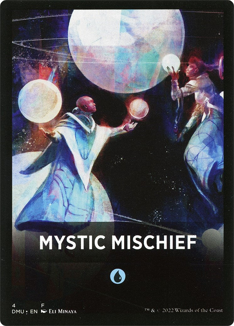 Mystic Mischief Theme Card [Dominaria United Tokens] | Kessel Run Games Inc. 
