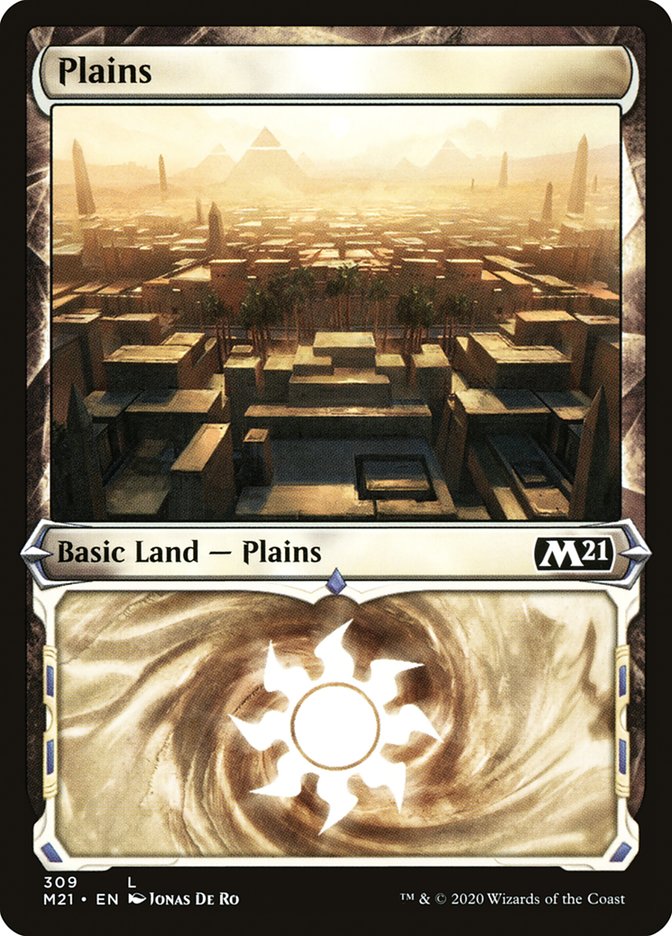 Plains (309) (Showcase) [Core Set 2021] | Kessel Run Games Inc. 