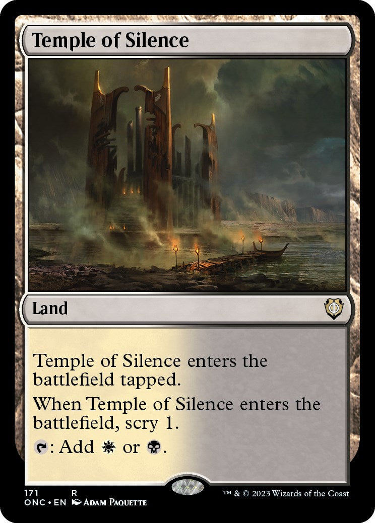 Temple of Silence [Phyrexia: All Will Be One Commander] | Kessel Run Games Inc. 