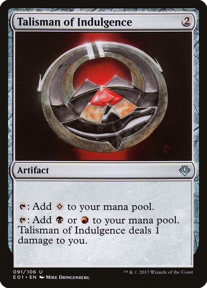 Talisman of Indulgence [Archenemy: Nicol Bolas] | Kessel Run Games Inc. 
