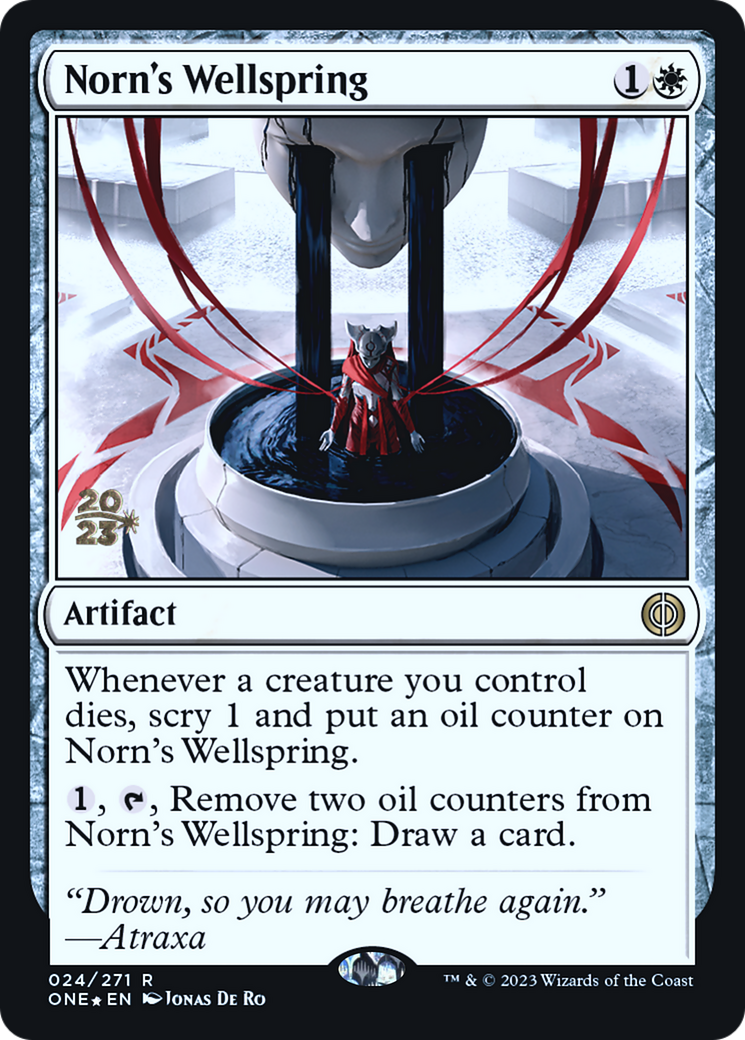 Norn's Wellspring [Phyrexia: All Will Be One Prerelease Promos] | Kessel Run Games Inc. 