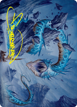 Biolume Serpent Art Card (Gold-Stamped Signature) [Innistrad: Crimson Vow Art Series] | Kessel Run Games Inc. 