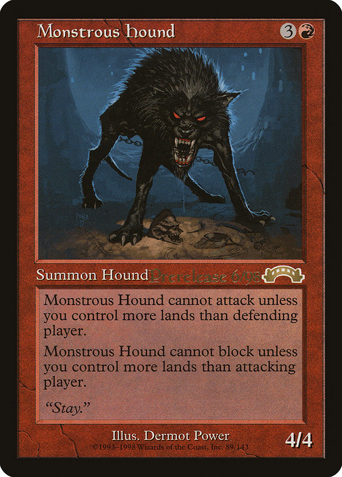 Monstrous Hound [Exodus Promos] | Kessel Run Games Inc. 