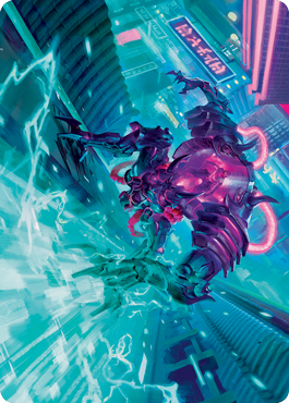 Surgehacker Mech Art Card [Kamigawa: Neon Dynasty Art Series] | Kessel Run Games Inc. 