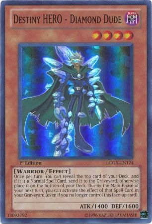 Destiny HERO - Diamond Dude [LCGX-EN124] Super Rare | Kessel Run Games Inc. 