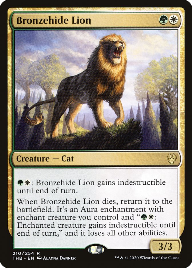 Bronzehide Lion [Theros Beyond Death] | Kessel Run Games Inc. 