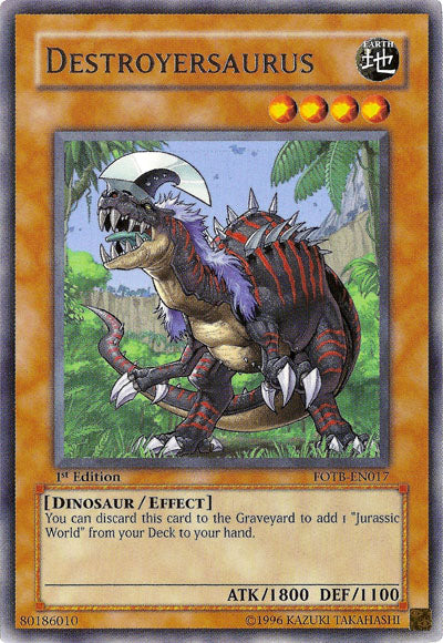 Destroyersaurus [FOTB-EN017] Rare | Kessel Run Games Inc. 