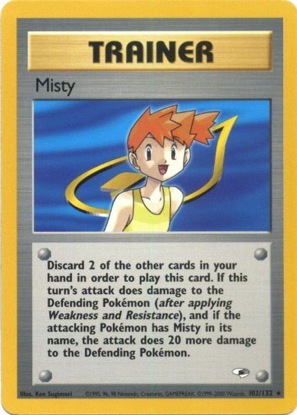 Misty (102/132) [Gym Heroes Unlimited] | Kessel Run Games Inc. 