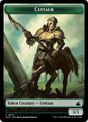 Spirit (0018) // Centaur Double-Sided Token [Ravnica Remastered Tokens] | Kessel Run Games Inc. 